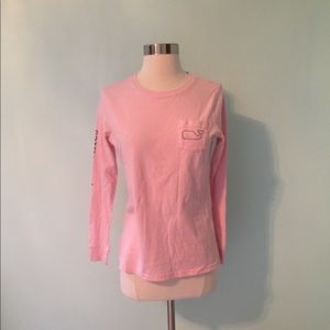 Vineyard Vines Long Sleeve Pink T-Shirt
